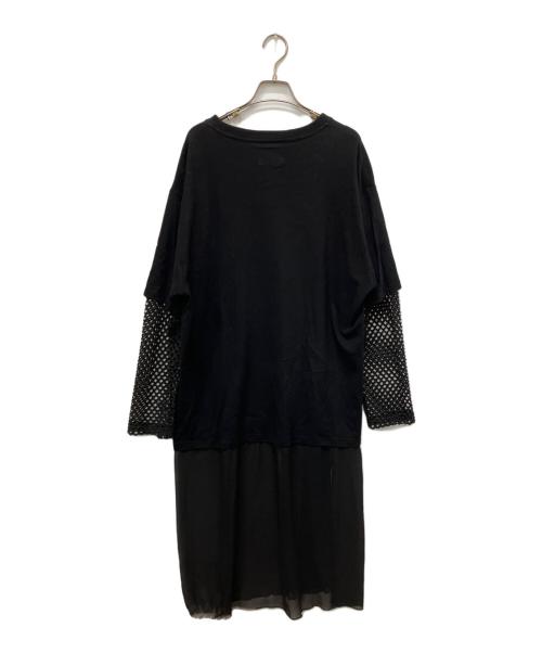 ROSE BUD（ローズバッド）ROSE BUD (ローズバッド) OKIRAKU (オキラク) レイヤードワンピース ブラック サイズ:Freeの古着・服飾アイテム