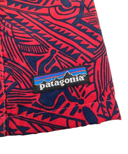 Patagonia（パタゴニア）Patagonia (パタゴニア) River Shorts カヤック柄 ショートパンツ レッド サイズ:Mの古着・服飾アイテム