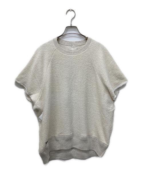 BLAMINK（ブラミンク）BLAMINK (ブラミンク) 吊り裏毛ロゴショートスリーブスウェット アイボリー サイズ:2の古着・服飾アイテム
