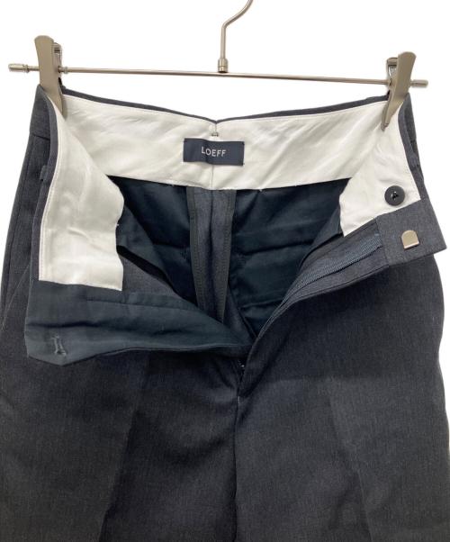 LOEFF（ロエフ）LOEFF (ロエフ) トロピカルウール ボンタン パンツ ブラック 未使用品の古着・服飾アイテム