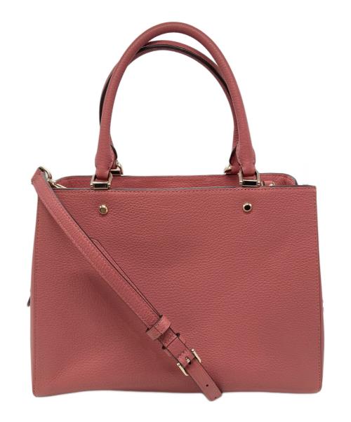 Kate Spade（ケイトスペード）Kate Spade (ケイトスペード) レイラ ミディアムサッチェル 2way ハンドバッグ ピンクの古着・服飾アイテム