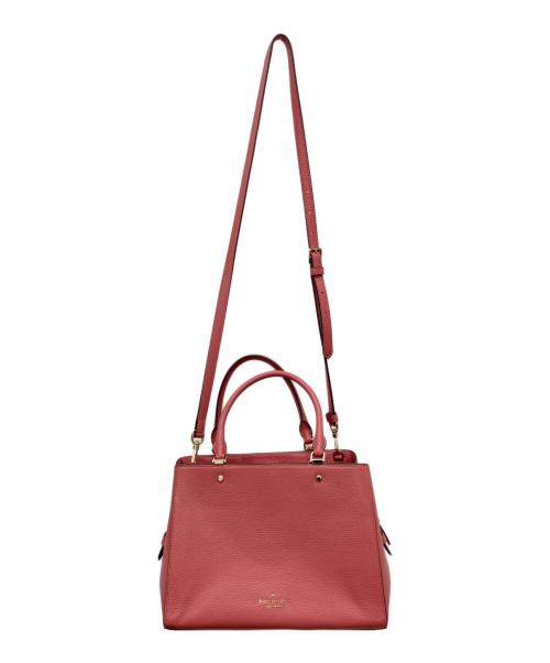 Kate Spade（ケイトスペード）Kate Spade (ケイトスペード) レイラ ミディアムサッチェル 2way ハンドバッグ ピンクの古着・服飾アイテム