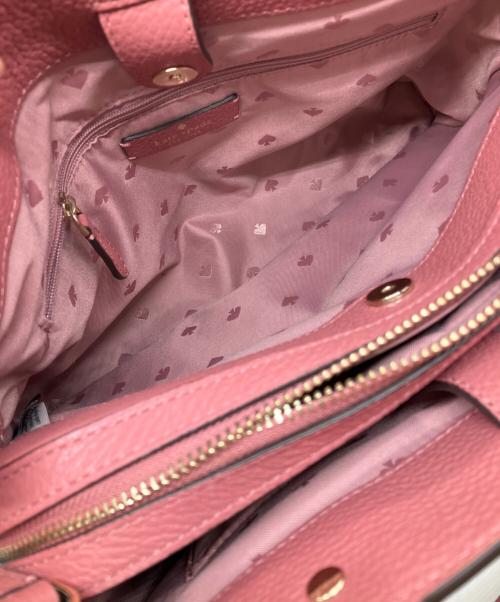 Kate Spade（ケイトスペード）Kate Spade (ケイトスペード) レイラ ミディアムサッチェル 2way ハンドバッグ ピンクの古着・服飾アイテム