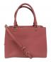 Kate Spade (ケイトスペード) レイラ ミディアムサッチェル 2way ハンドバッグ ピンク：7000円