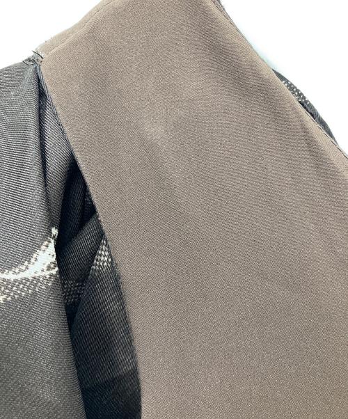 Snidel（スナイデル）Snidel (スナイデル) リボンスリーブデザインワンピ ブラウンの古着・服飾アイテム