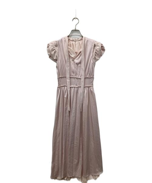 Rose Muse（ロゼミューズ）ROSE MUSE (ロゼミューズ) chiffon pleated dress ピンク サイズ:Freeの古着・服飾アイテム