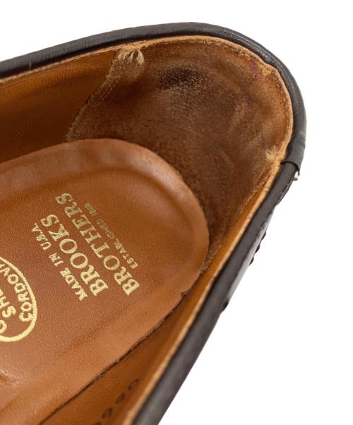 BROOKS BROTHERS（ブルックスブラザーズ）BROOKS BROTHERS (ブルックスブラザーズ) シェルコードバンタッセルローファー ブラウン サイズ:6 1/2Eの古着・服飾アイテム