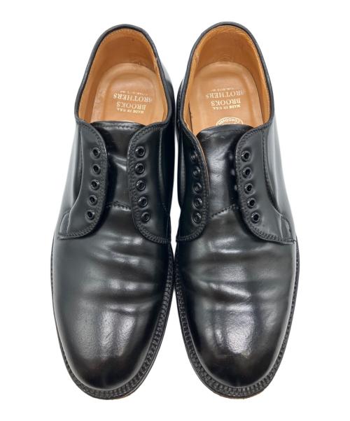 BROOKS BROTHERS（ブルックスブラザーズ）BROOKS BROTHERS (ブルックスブラザーズ) シェルコードバンプレーントゥシューズ ブラック サイズ:6 1/2Dの古着・服飾アイテム