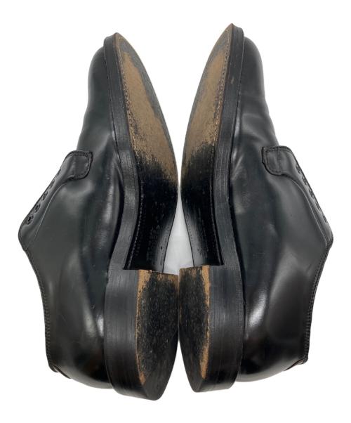 BROOKS BROTHERS（ブルックスブラザーズ）BROOKS BROTHERS (ブルックスブラザーズ) シェルコードバンプレーントゥシューズ ブラック サイズ:6 1/2Dの古着・服飾アイテム