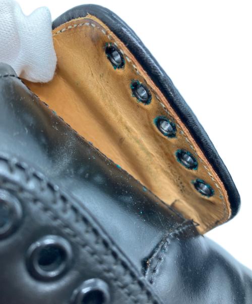 BROOKS BROTHERS（ブルックスブラザーズ）BROOKS BROTHERS (ブルックスブラザーズ) シェルコードバンプレーントゥシューズ ブラック サイズ:6 1/2Dの古着・服飾アイテム