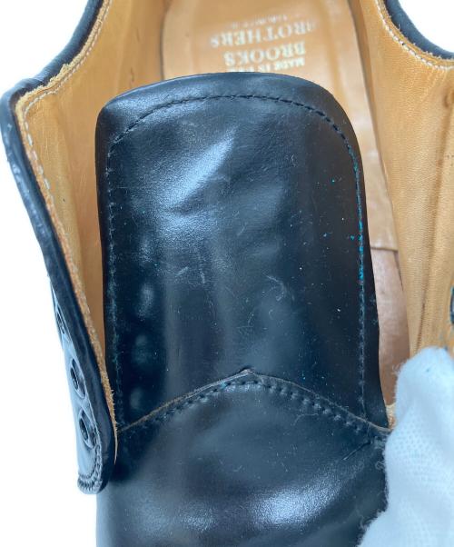 BROOKS BROTHERS（ブルックスブラザーズ）BROOKS BROTHERS (ブルックスブラザーズ) シェルコードバンプレーントゥシューズ ブラック サイズ:6 1/2Dの古着・服飾アイテム