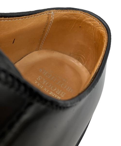 BROOKS BROTHERS（ブルックスブラザーズ）BROOKS BROTHERS (ブルックスブラザーズ) シェルコードバンプレーントゥシューズ ブラック サイズ:6 1/2Dの古着・服飾アイテム