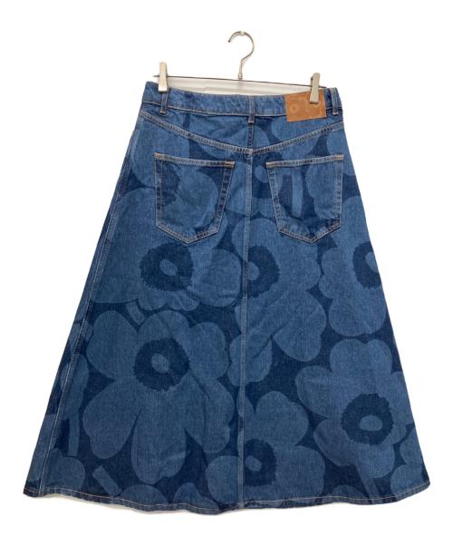 marimekko（マリメッコ）marimekko (マリメッコ) ウニッコ柄デニムスカート インディゴ サイズ:38の古着・服飾アイテム