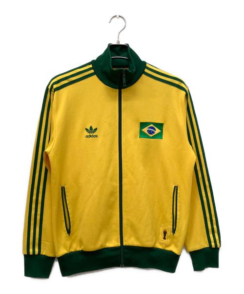 adidas（アディダス）adidas (アディダス) トラックジャケット イエロー×グリーン サイズ:Lの古着・服飾アイテム
