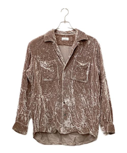 LITTLEBIG（リトルビッグ）LITTLEBIG (リトルビッグ) ベロアオープンカラーシャツ ピンク サイズ:46の古着・服飾アイテム
