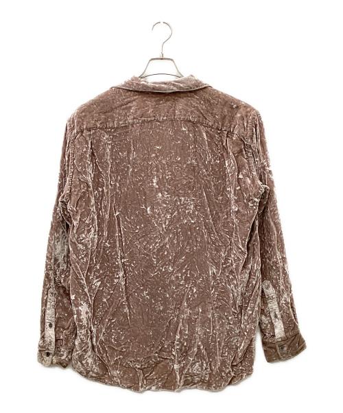LITTLEBIG（リトルビッグ）LITTLEBIG (リトルビッグ) ベロアオープンカラーシャツ ピンク サイズ:46の古着・服飾アイテム