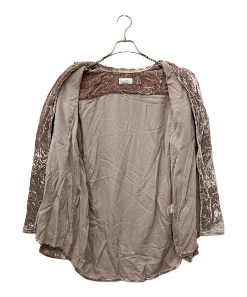 LITTLEBIG（リトルビッグ）LITTLEBIG (リトルビッグ) ベロアオープンカラーシャツ ピンク サイズ:46の古着・服飾アイテム