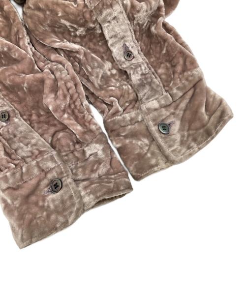 LITTLEBIG（リトルビッグ）LITTLEBIG (リトルビッグ) ベロアオープンカラーシャツ ピンク サイズ:46の古着・服飾アイテム