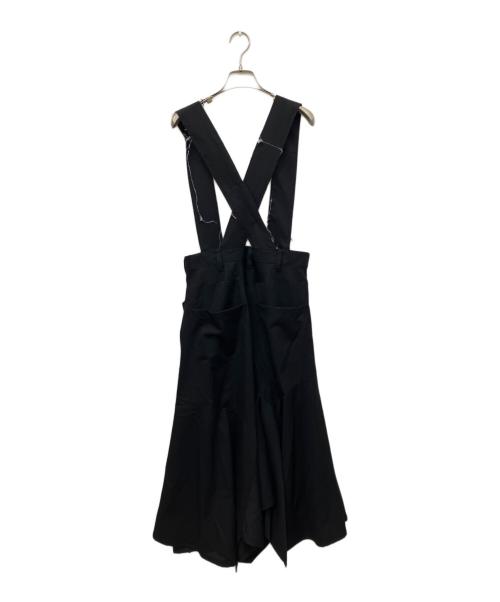 sulvam（サルバム）sulvam (サルバム) ギャバジンアシンメトリースカート ブラック サイズ:Mの古着・服飾アイテム