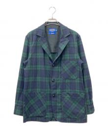 PENDLETON（ペンドルトン）の古着「Wool 3B Tailored Jacket」｜グリーン×ネイビー