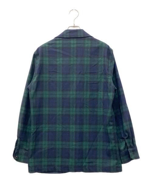 PENDLETON（ペンドルトン）PENDLETON (ペンドルトン) Wool 3B Tailored Jacket グリーン×ネイビー サイズ:Mの古着・服飾アイテム