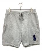POLO RALPH LAURENポロ・ラルフローレン）の古着「ビッグポニースウェットハーフパンツ」｜グレー