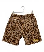 WACKO MARIA×BlackEyePatchワコマリア×ブラックアイパッチ）の古着「LEOPARD DABO SHORT PANTS」｜ブラウン