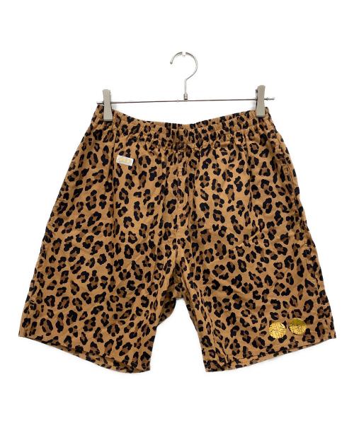 WACKO MARIA（ワコマリア）WACKO MARIA (ワコマリア) BlackEyePatch (ブラックアイパッチ) LEOPARD DABO SHORT PANTS ブラウン サイズ:Lの古着・服飾アイテム
