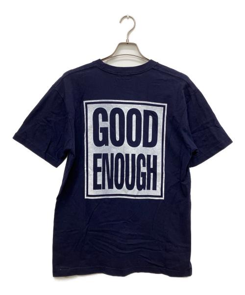 GOODENOUGH（）GOODENOUGH (グッド・イナフ) ロゴプリントTシャツ ネイビー サイズ:記載なしの古着・服飾アイテム