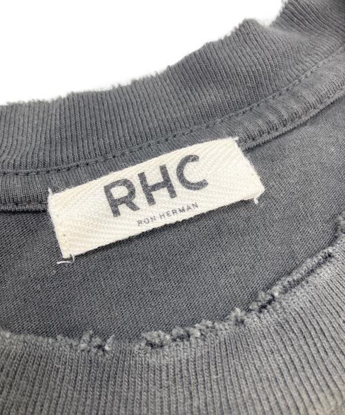 RHC Ron Herman（アールエイチシー ロンハーマン）RHC Ron Herman (アールエイチシー ロンハーマン) フェード ダメージ加工Tシャツ ブラック サイズ:Lの古着・服飾アイテム