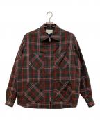 GUCCIグッチ）の古着「WOOL ZIP UP SHIRT」｜レッド