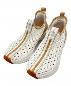 LANVIN en Bleuランバンオンブルー）の古着「トラックソールメッシュスリッポンスニーカー」｜ホワイト