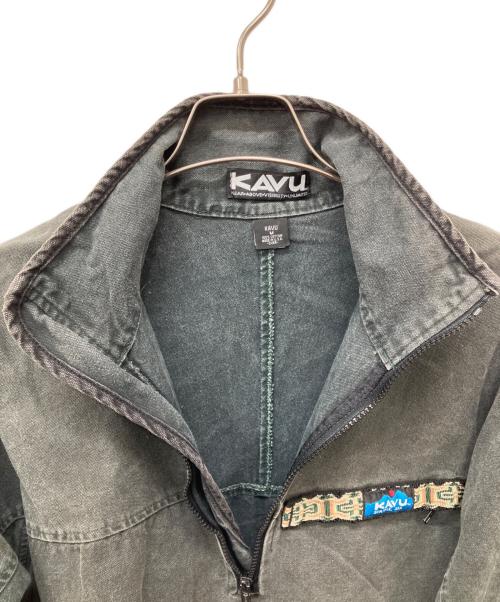 KAVU（カブー）KAVU (カブー) ハーフジップジャケット オリーブ サイズ:Mの古着・服飾アイテム