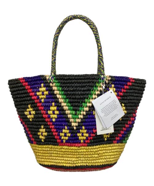 SENSI STUDIO（センシ スタジオ）SENSI STUDIO (センシ スタジオ) Tribal Toquilla-straw Tote マルチカラー 未使用品の古着・服飾アイテム