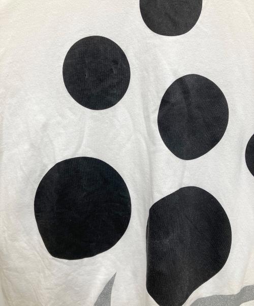 NIKE（ナイキ）NIKE (ナイキ) BLACK COMME des GARCONS (ブラックコムデギャルソン) 25SS 綿天竺 プリントTシャツ ブラック×ホワイト サイズ:Mの古着・服飾アイテム