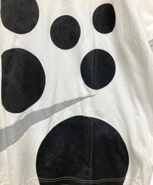 NIKE（ナイキ）NIKE (ナイキ) BLACK COMME des GARCONS (ブラックコムデギャルソン) 25SS 綿天竺 プリントTシャツ ブラック×ホワイト サイズ:Mの古着・服飾アイテム