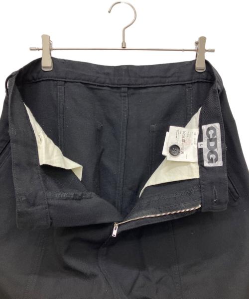 CDG（シーディージー）CDG (シーディージー) CDG BUCK LOGO SARROUEL PANTS ブラック サイズ:Lの古着・服飾アイテム