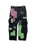 X-LARGEエクストララージ）の古着「PATCHWORK CARGO PANTS」｜ブラック