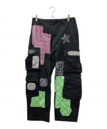 X-LARGE（エクストララージ）の古着「PATCHWORK CARGO PANTS」｜ブラック