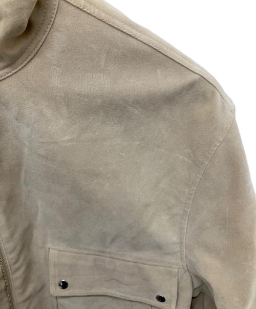 quaranciel（カランシエル）quaranciel (カランシエル) スエードスタンドカラー ジップショートブルゾン ブラウン サイズ:Fの古着・服飾アイテム