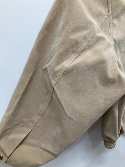 quaranciel（カランシエル）quaranciel (カランシエル) スエードスタンドカラー ジップショートブルゾン ブラウン サイズ:Fの古着・服飾アイテム