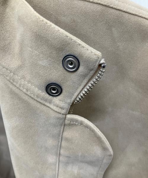quaranciel（カランシエル）quaranciel (カランシエル) スエードスタンドカラー ジップショートブルゾン ブラウン サイズ:Fの古着・服飾アイテム
