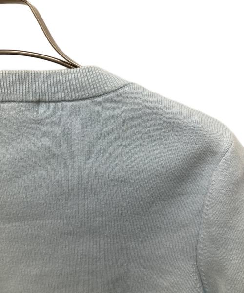 L'AUBE（ローブ）L'aube (ローブ) コンパクトクルーネックカーディガン ブルー サイズ:Fの古着・服飾アイテム