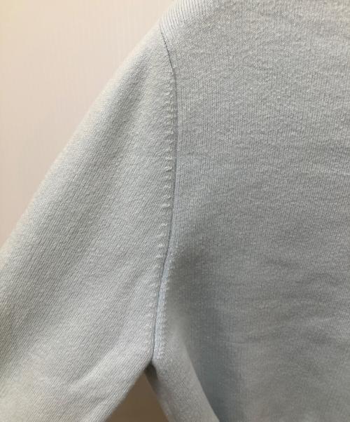 L'AUBE（ローブ）L'aube (ローブ) コンパクトクルーネックカーディガン ブルー サイズ:Fの古着・服飾アイテム