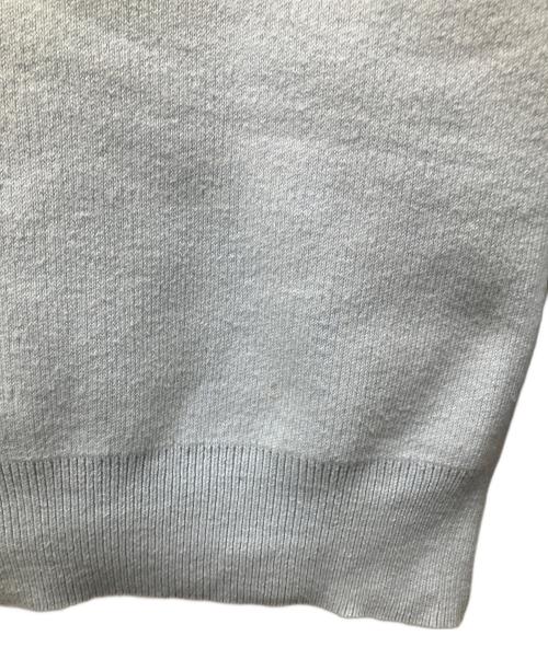 L'AUBE（ローブ）L'aube (ローブ) コンパクトクルーネックカーディガン ブルー サイズ:Fの古着・服飾アイテム