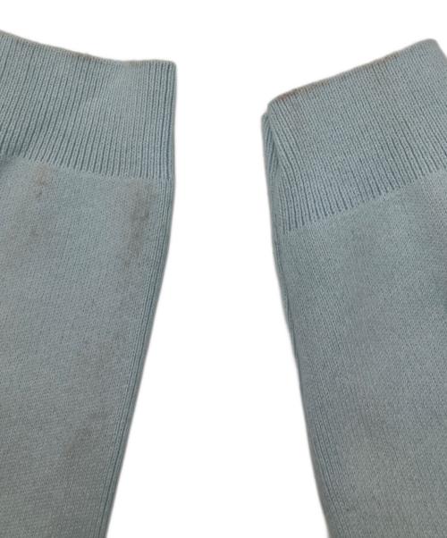 L'AUBE（ローブ）L'aube (ローブ) コンパクトクルーネックカーディガン ブルー サイズ:Fの古着・服飾アイテム