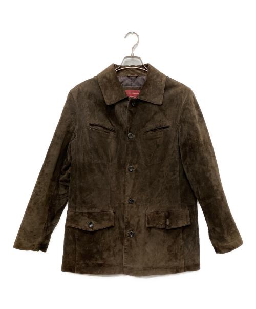 Eddie Bauer（エディーバウアー）Eddie Bauer (エディーバウアー) ステンカラースウェードジャケット サイズ:XSの古着・服飾アイテム