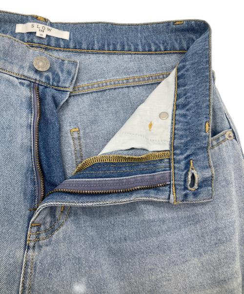 SLOW 23区（スロー23ク）SLOW 23区 (スロー23ク) バレルワイドデニムパンツ インディゴ サイズ:38の古着・服飾アイテム