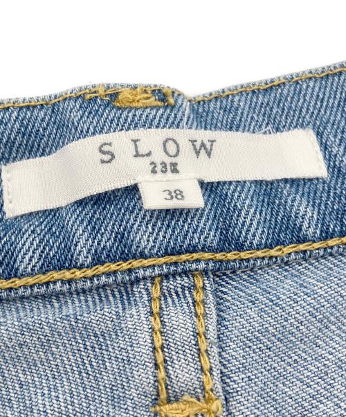 SLOW 23区（スロー23ク）SLOW 23区 (スロー23ク) バレルワイドデニムパンツ インディゴ サイズ:38の古着・服飾アイテム