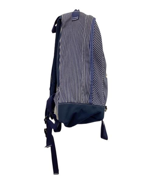 GREGORY（グレゴリー）GREGORY (グレゴリー) ヒッコリーストライプリュック ブルーの古着・服飾アイテム